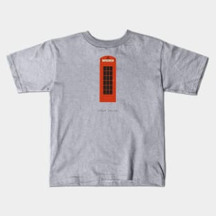 London Phone Booth Kids T-Shirt